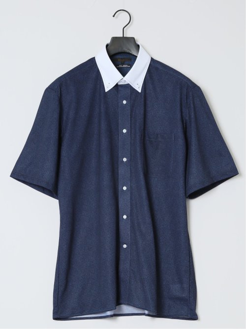 Biz トリコット ボタンダウン半袖 ビズシャツ