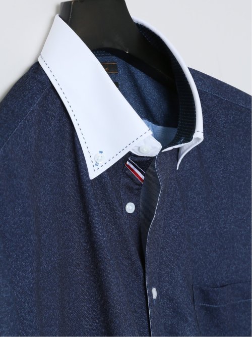 Biz トリコット ボタンダウン半袖 ビズシャツ