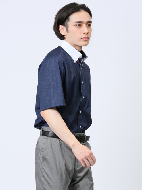 Biz トリコット ボタンダウン半袖 ビズシャツ