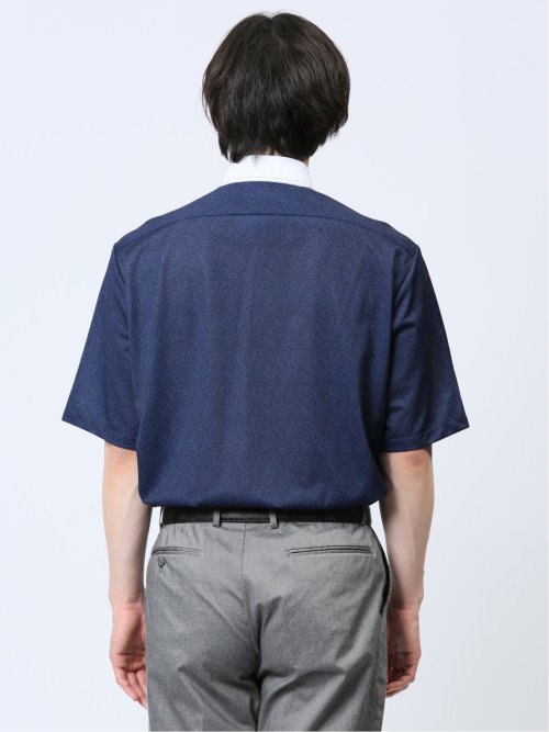 Biz トリコット ボタンダウン半袖 ビズシャツ