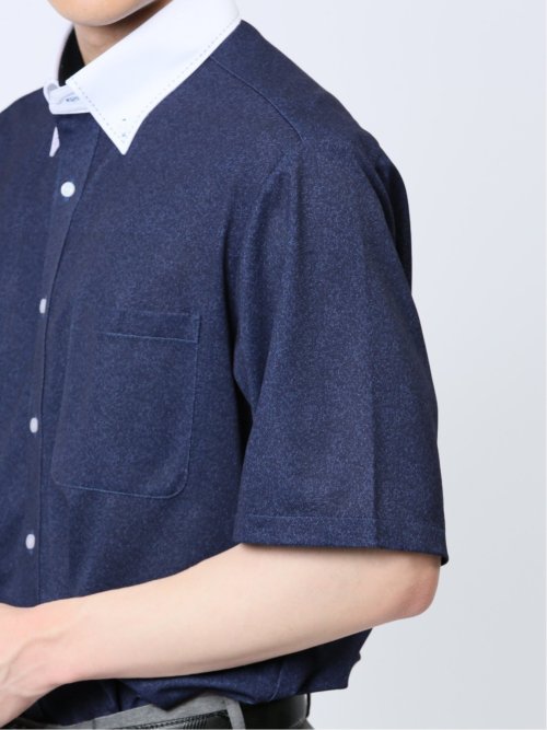 Biz トリコット ボタンダウン半袖 ビズシャツ