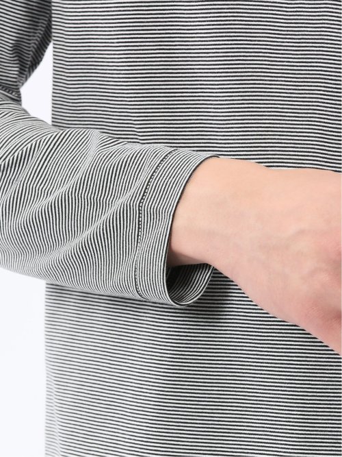 【DRESS T-SHIRT】シルケットスムス ハイネック 長袖Tシャツ