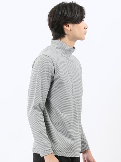 【DRESS T-SHIRT】シルケットスムス ハイネック 長袖Tシャツ