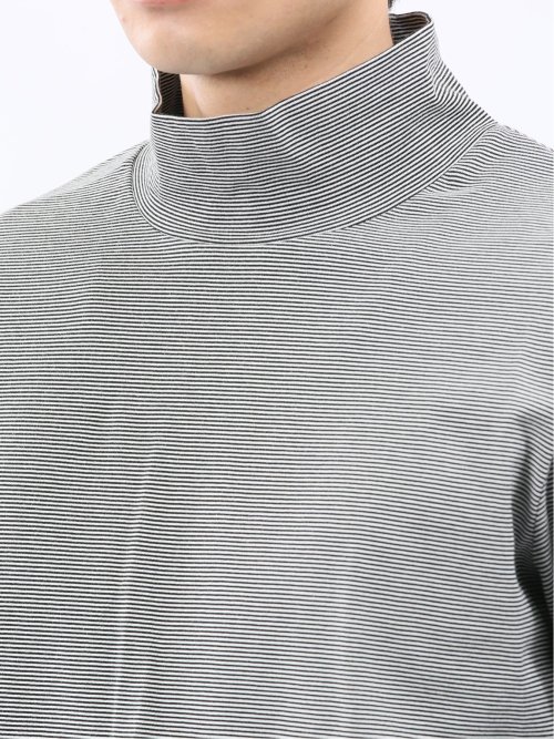 【DRESS T-SHIRT】シルケットスムス ハイネック 長袖Tシャツ