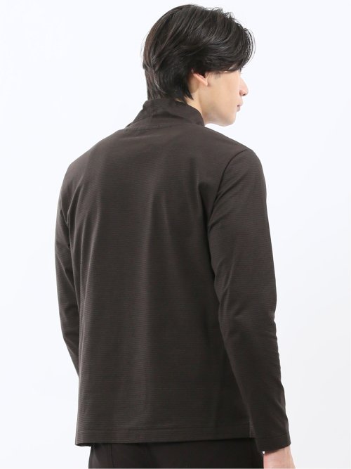 【DRESS T-SHIRT】シルケットスムス ハイネック 長袖Tシャツ