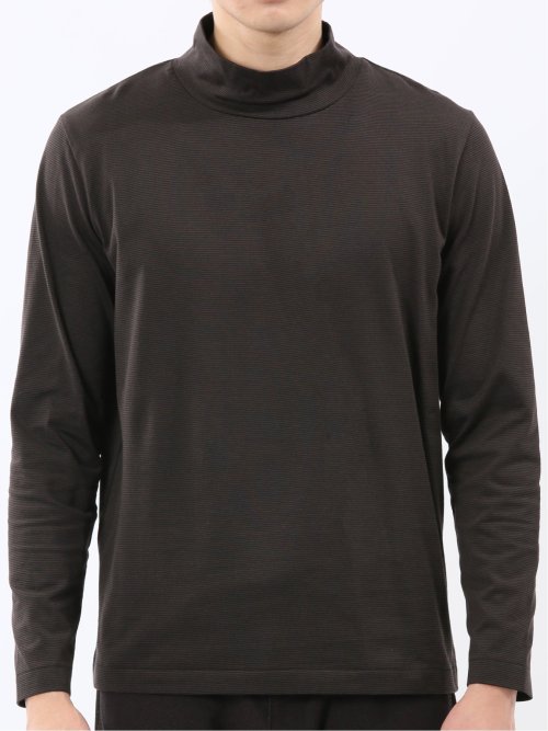 【DRESS T-SHIRT】シルケットスムス ハイネック 長袖Tシャツ