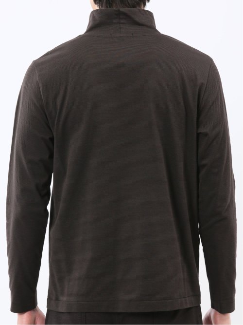 【DRESS T-SHIRT】シルケットスムス ハイネック 長袖Tシャツ