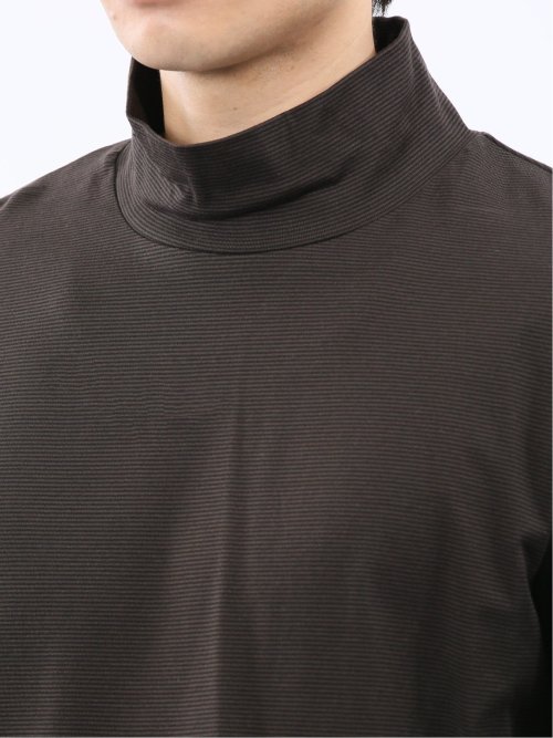 【DRESS T-SHIRT】シルケットスムス ハイネック 長袖Tシャツ