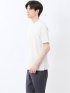 【DRESS T-SHIRT】レーヨン混ストレッチ スロープネック半袖Tシャツ