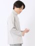 Tシャツ メンズ 長袖 ストレッチ 抗菌防臭 UV 綿 コットン 無地 シルケット スムス タートルネック ドレスT
