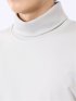 Tシャツ メンズ 長袖 ストレッチ 抗菌防臭 UV 綿 コットン 無地 シルケット スムス タートルネック ドレスT
