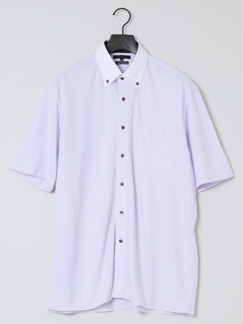 Biz トリコット ボタンダウン半袖 ビズシャツ