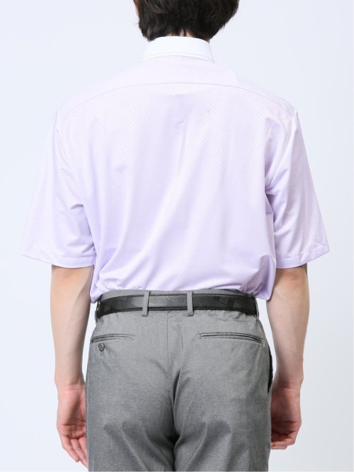 Biz トリコット ボタンダウン半袖 ビズシャツ