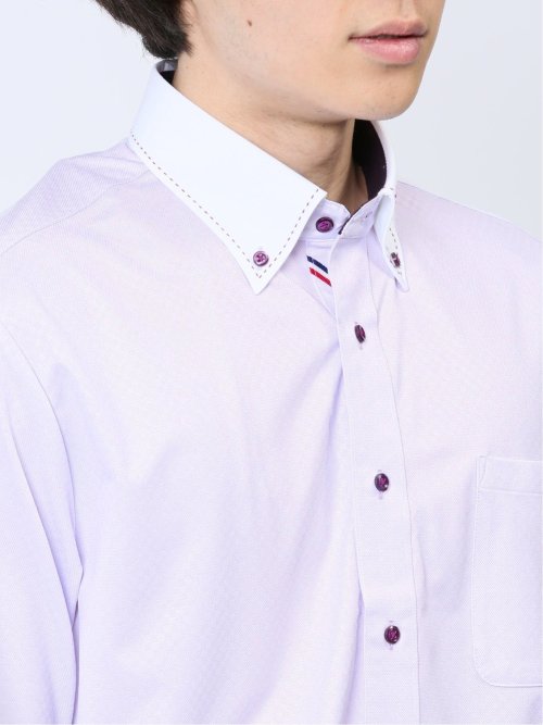 Biz トリコット ボタンダウン半袖 ビズシャツ