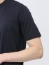 【DRESS T-SHIRT】綿ストレッチ スロープネック半袖Tシャツ