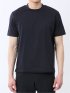 【DRESS T-SHIRT】綿ストレッチ スロープネック半袖Tシャツ