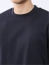 【DRESS T-SHIRT】綿ストレッチ スロープネック半袖Tシャツ