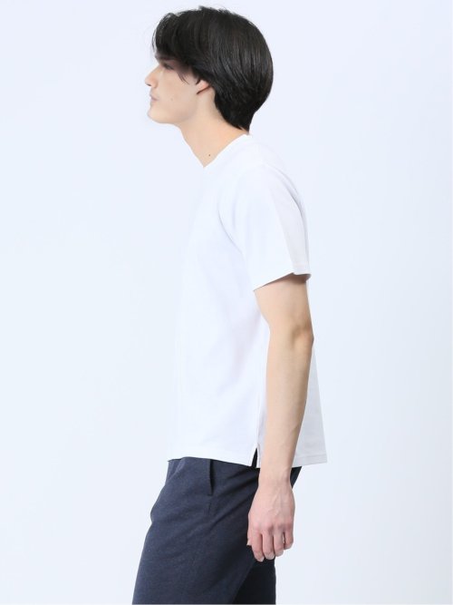 【DRESS T-SHIRT】綿ストレッチ クルーネック半袖Tシャツ