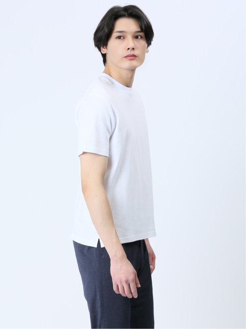 【DRESS T-SHIRT】綿ストレッチ クルーネック半袖Tシャツ