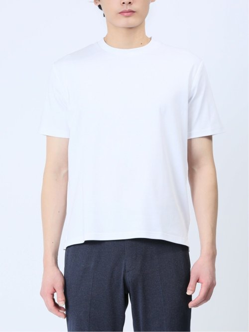 【DRESS T-SHIRT】綿ストレッチ クルーネック半袖Tシャツ