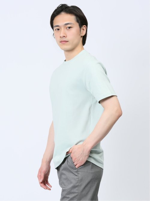 【DRESS T-SHIRT】綿ストレッチ クルーネック半袖Tシャツ