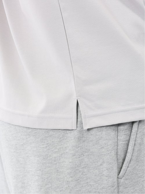 【DRESS T-SHIRT】シルケットスムス スロープネック 半袖Tシャツ