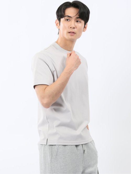 【DRESS T-SHIRT】シルケットスムス スロープネック 半袖Tシャツ