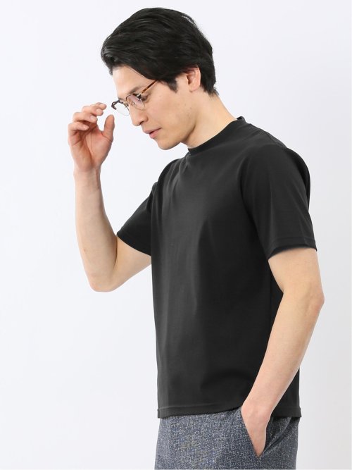 【DRESS T-SHIRT】シルケットスムス スロープネック 半袖Tシャツ