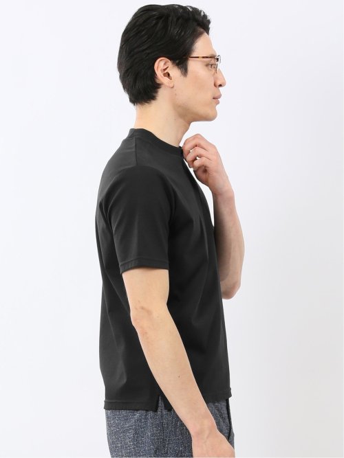 【DRESS T-SHIRT】シルケットスムス スロープネック 半袖Tシャツ