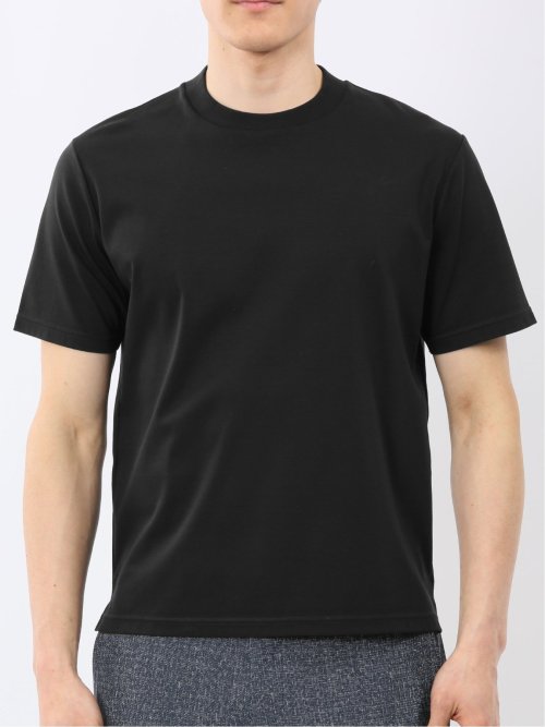 【DRESS T-SHIRT】シルケットスムス スロープネック 半袖Tシャツ