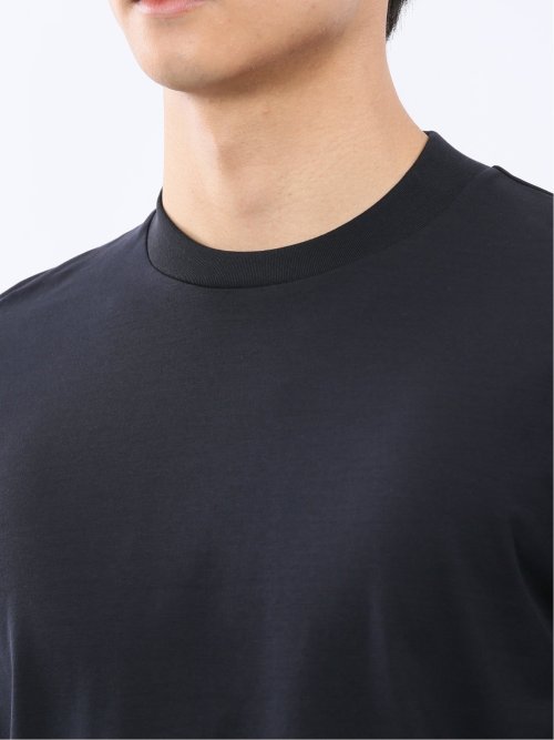 【DRESS T-SHIRT】シルケットスムス スロープネック 半袖Tシャツ