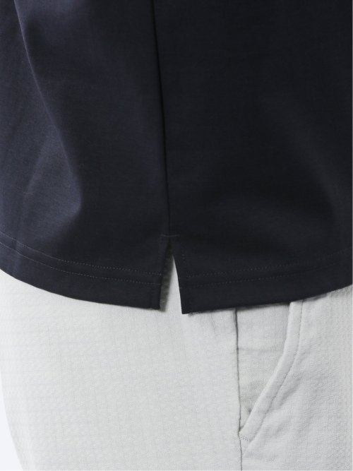 【DRESS T-SHIRT】シルケットスムス スロープネック 半袖Tシャツ