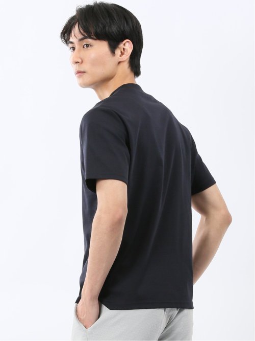 【DRESS T-SHIRT】シルケットスムス スロープネック 半袖Tシャツ