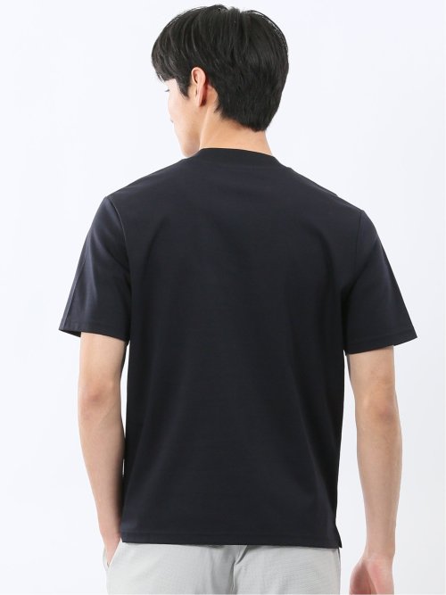 【DRESS T-SHIRT】シルケットスムス スロープネック 半袖Tシャツ