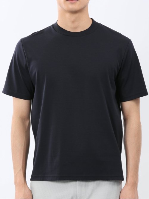 【DRESS T-SHIRT】シルケットスムス スロープネック 半袖Tシャツ