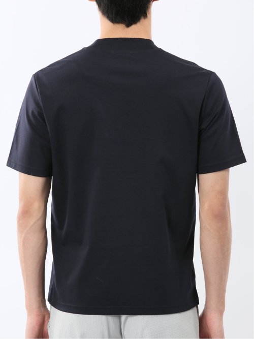 【DRESS T-SHIRT】シルケットスムス スロープネック 半袖Tシャツ