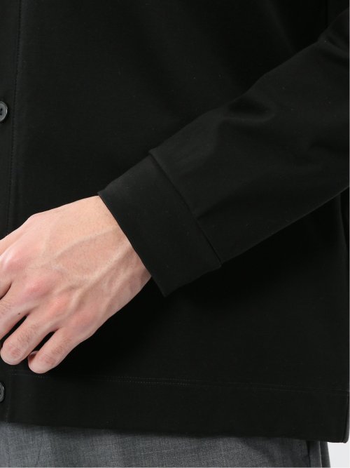 接触冷感ストレッチ シルケットスムス Vネックカーディガン