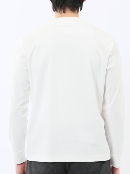 【DRESS T-SHIRT】シルケットスムス スロープネック 長袖Tシャツ