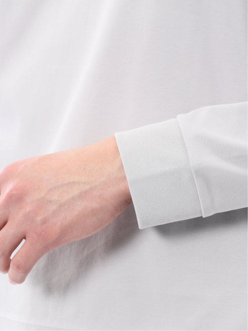 【DRESS T-SHIRT】シルケットスムス スロープネック 長袖Tシャツ