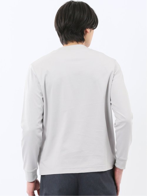 【DRESS T-SHIRT】シルケットスムス スロープネック 長袖Tシャツ