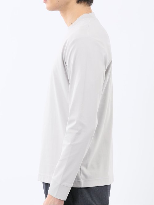 【DRESS T-SHIRT】シルケットスムス スロープネック 長袖Tシャツ