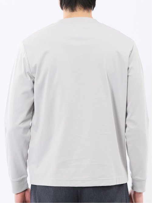 【DRESS T-SHIRT】シルケットスムス スロープネック 長袖Tシャツ