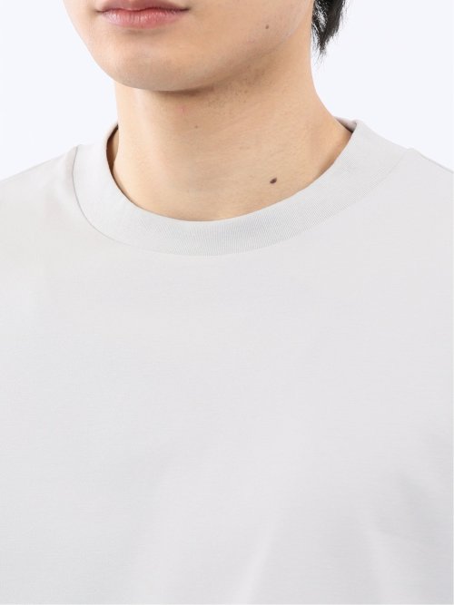 【DRESS T-SHIRT】シルケットスムス スロープネック 長袖Tシャツ