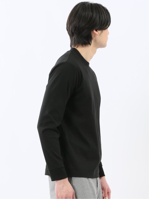 【DRESS T-SHIRT】シルケットスムス スロープネック 長袖Tシャツ