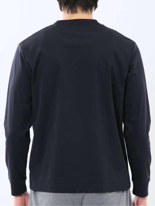 【DRESS T-SHIRT】シルケットスムス スロープネック 長袖Tシャツ