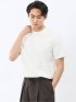 【DRESS T-SHIRT】シルケットスムス スロープネック 半袖 Tシャツ