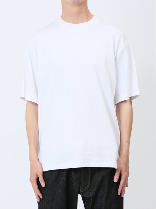 【DRESS T-SHIRT】綿ストレッチ オーバーサイズ 半袖Tシャツ