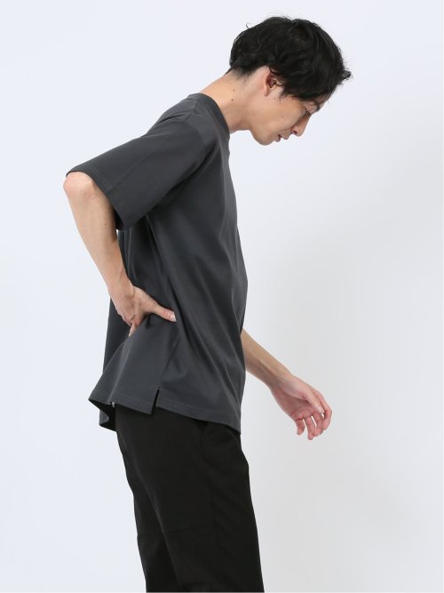 【DRESS T-SHIRT】綿ストレッチ オーバーサイズ 半袖Tシャツ