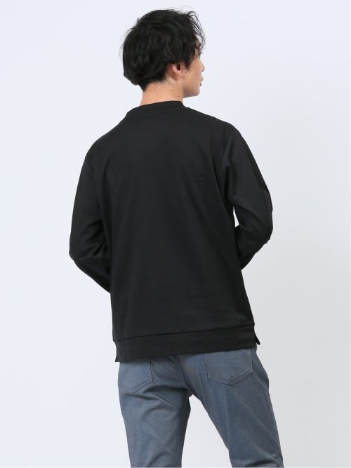 【DRESS T-SHIRT】綿ストレッチ Vネック長袖Tシャツ