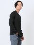 【DRESS T-SHIRT】綿ストレッチ Vネック長袖Tシャツ